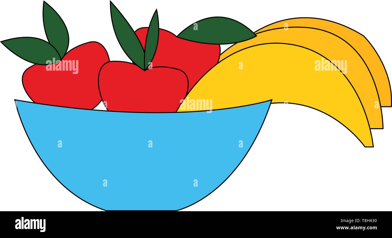 Obst Hand gezeichnet Design, Illustration, Vektor auf weißem Hintergrund. Stock Vektor