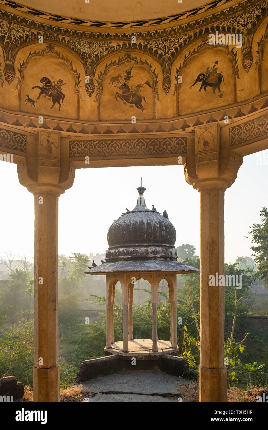 Indien, Rajasthan, Shekhawati Region, Nawalgarh, chhatri Stockfoto