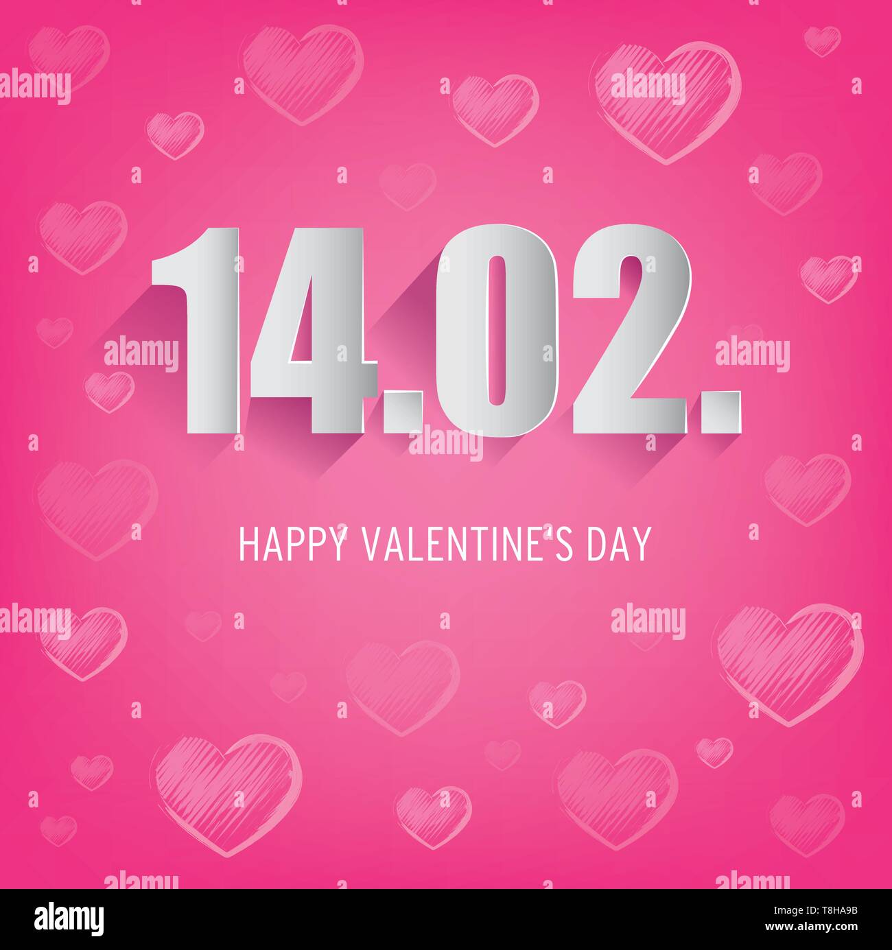 Happy Valentines day Stock Vektor