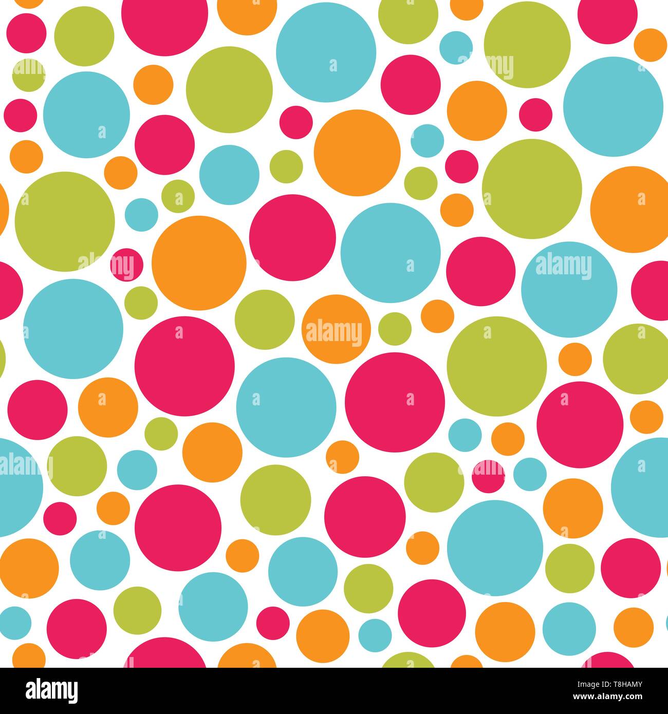 Nahtlose bunte Punkte Muster vector Hintergrund Stock Vektor