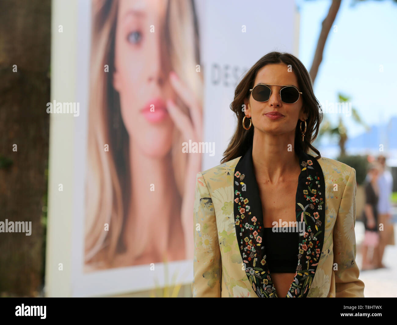 Cannes, Frankreich - 13. Mai, 2019: Brasilianische supermodel Izabel Goulart besucht die offizielle Jury Abendessen von der 72nd Cannes Film Festival am Martinez Hotel (Credit: Mickael Chavet/Projekt Daybreak/Alamy Live-Nachrichten) Stockfoto