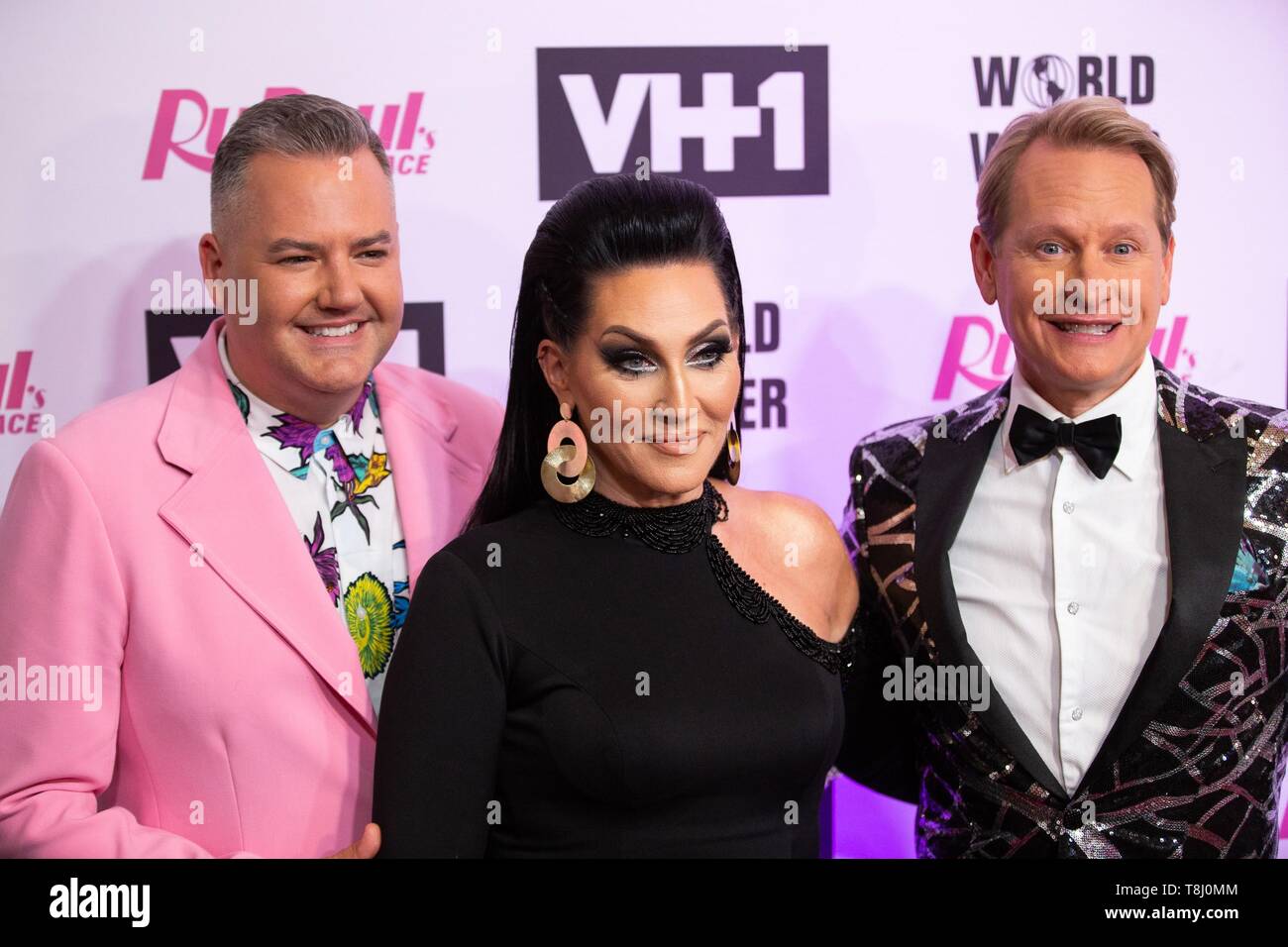 Los Angeles, CA, USA. 13. Mai, 2019. Ross Mathews, Michelle Visage, Carson Kressley bei der Ankunft für RUPAUL's Drag Race Saison 11 Finale, Orpheum Theatre, Los Angeles, CA 13. Mai 2019. Credit: Adrian Cabrero/Everett Collection/Alamy leben Nachrichten Stockfoto