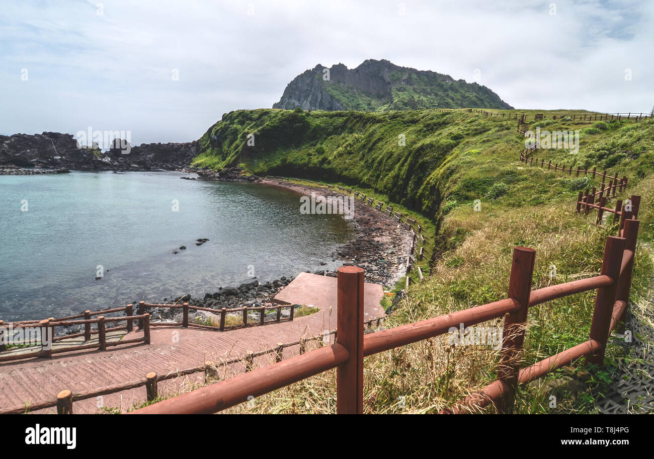 Seongsan Ilchulbong, Insel Jeju, Südkorea Stockfoto