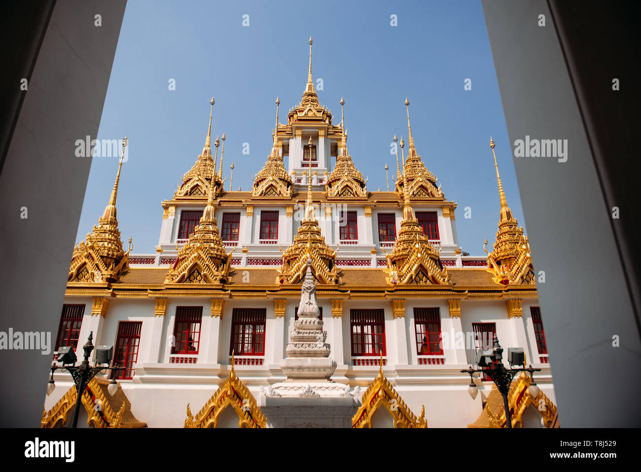 Wat Ratchanatdaram, Bangkok, Thailand Stockfoto