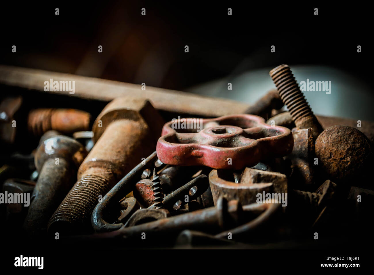 Metall / Eisen Dinge. Stockfoto