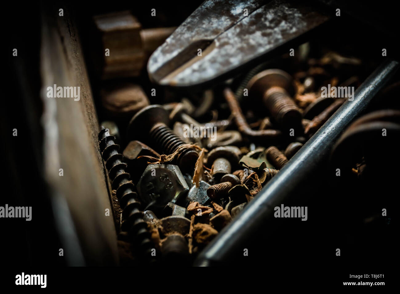 Metall / Eisen Dinge. Stockfoto