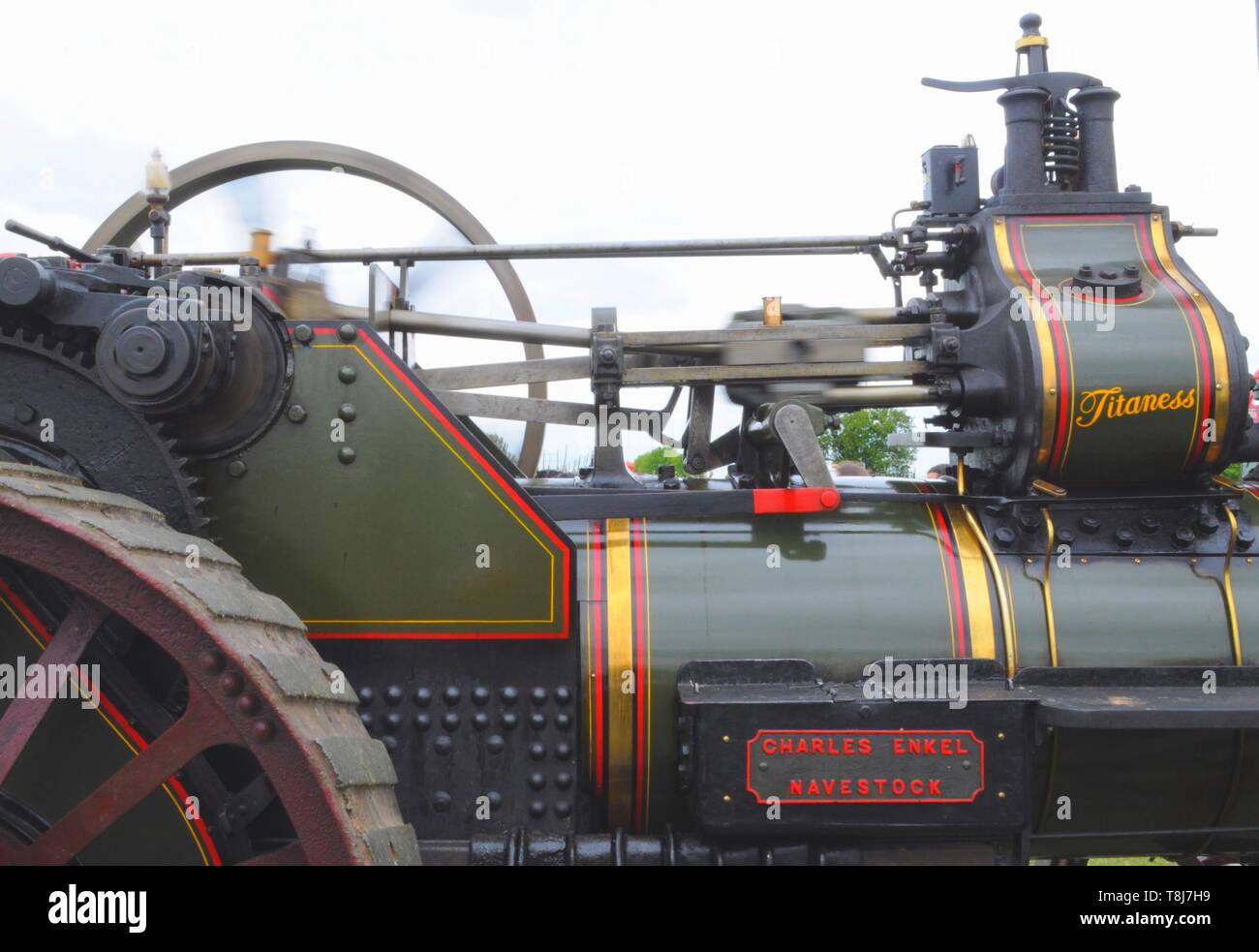 1901 Burrell general purpose Motor' Titanin' an der 2019 Merton Jahrgang angezeigt in der Nähe von Faversham, Kent, Großbritannien. Stockfoto