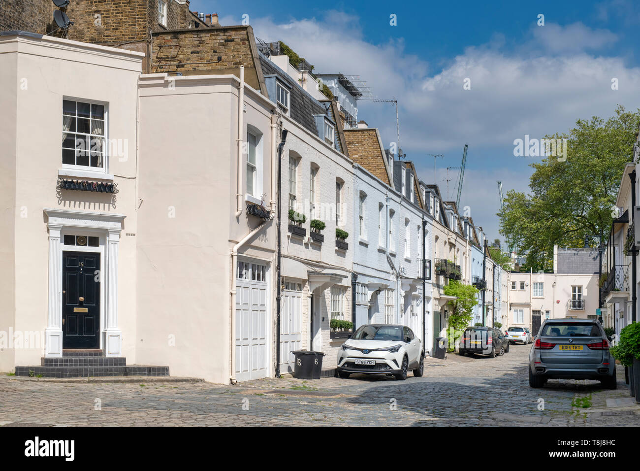 Eaton mews Nord, Lyall Street, Belgravia, London, England Stockfoto