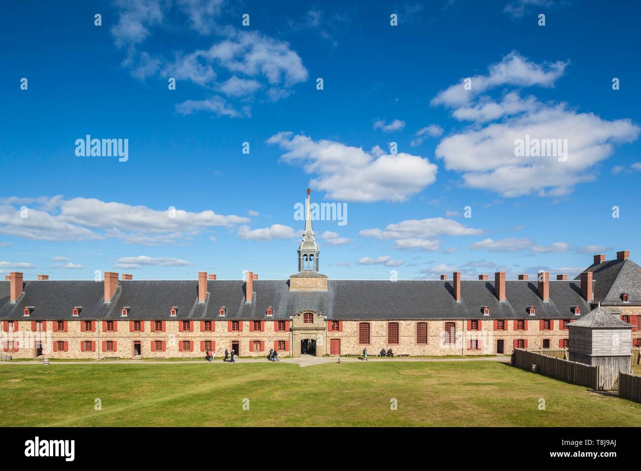 Kanada, Nova Scotia, Louisbourg, Festung Louisbourg National Historic Park, Kings Bastion Kaserne Stockfoto