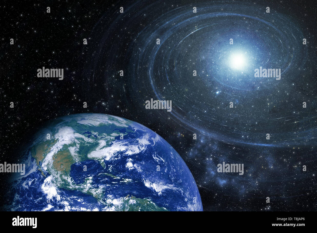 Starfield galaxy Spirale - Elemente dieses Bild eingerichtet, die von der NASA Stockfoto