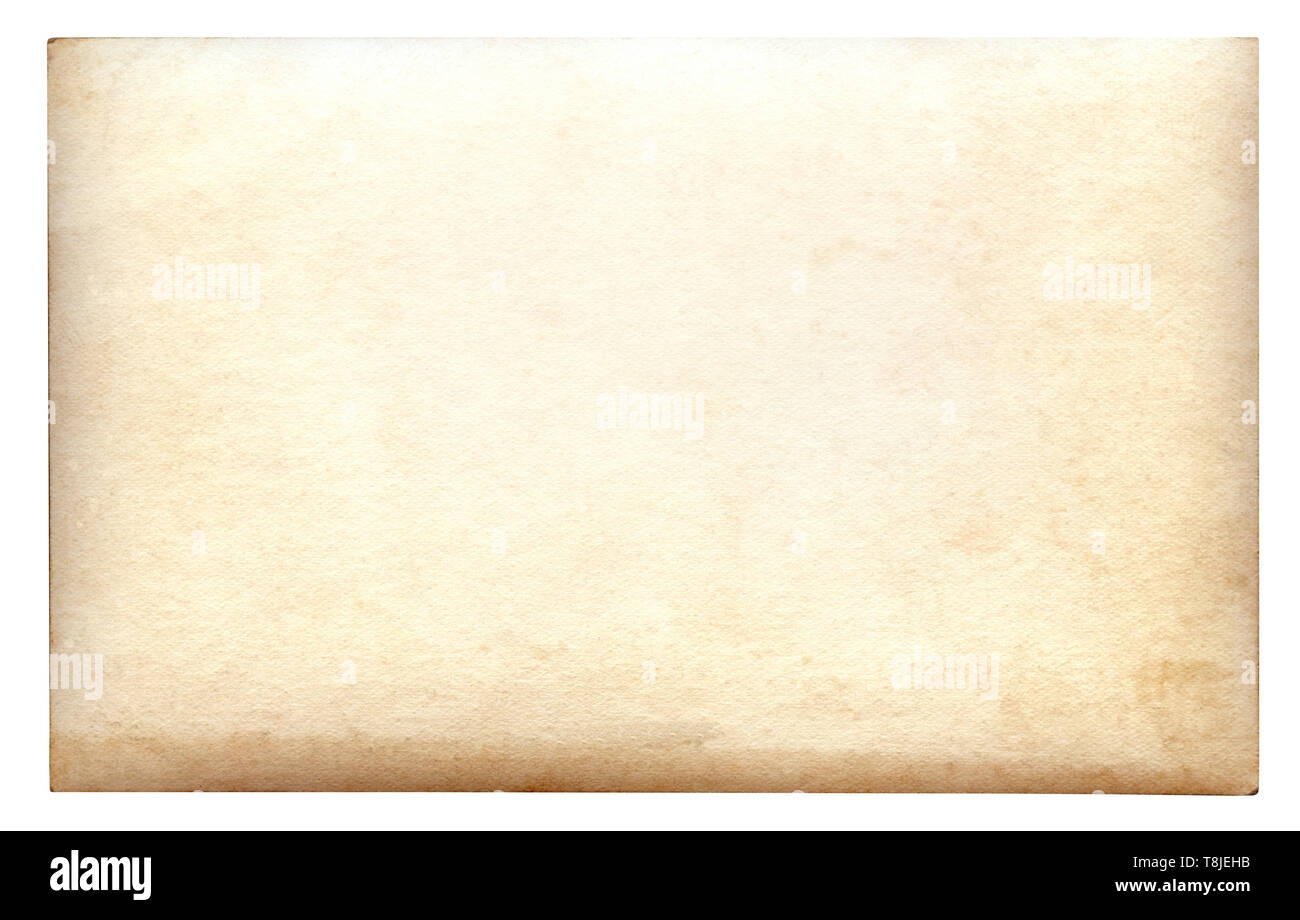 Vintage Papier Hintergrund isoliert - (clipping path enthalten) Stockfoto