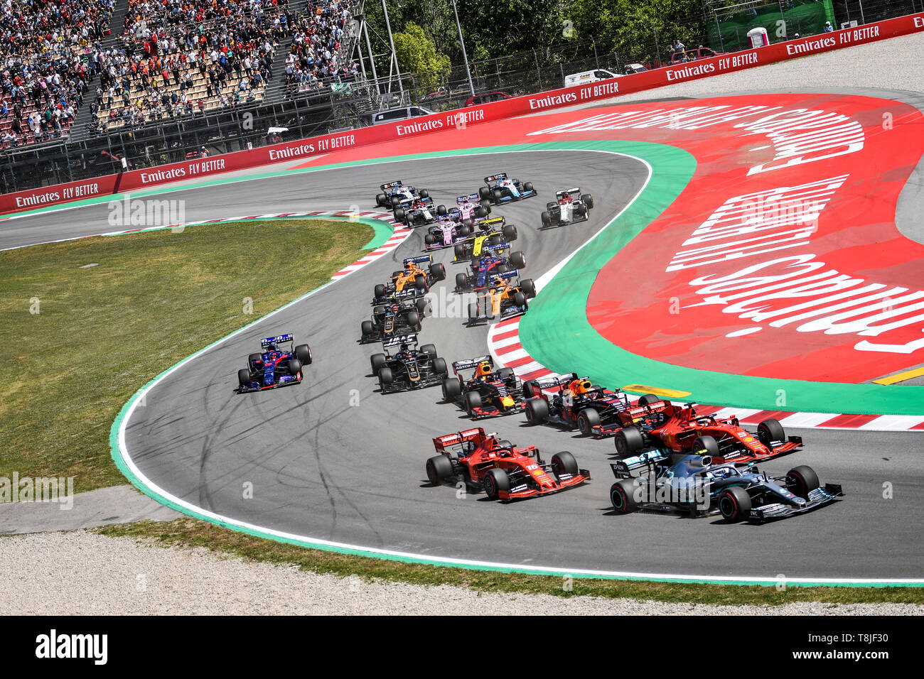 F1 Welt Champioship 2019. Grand Prix von Spanien. Barcelona, 9.-12. Mai 2019. Start des Grand Prix. Stockfoto