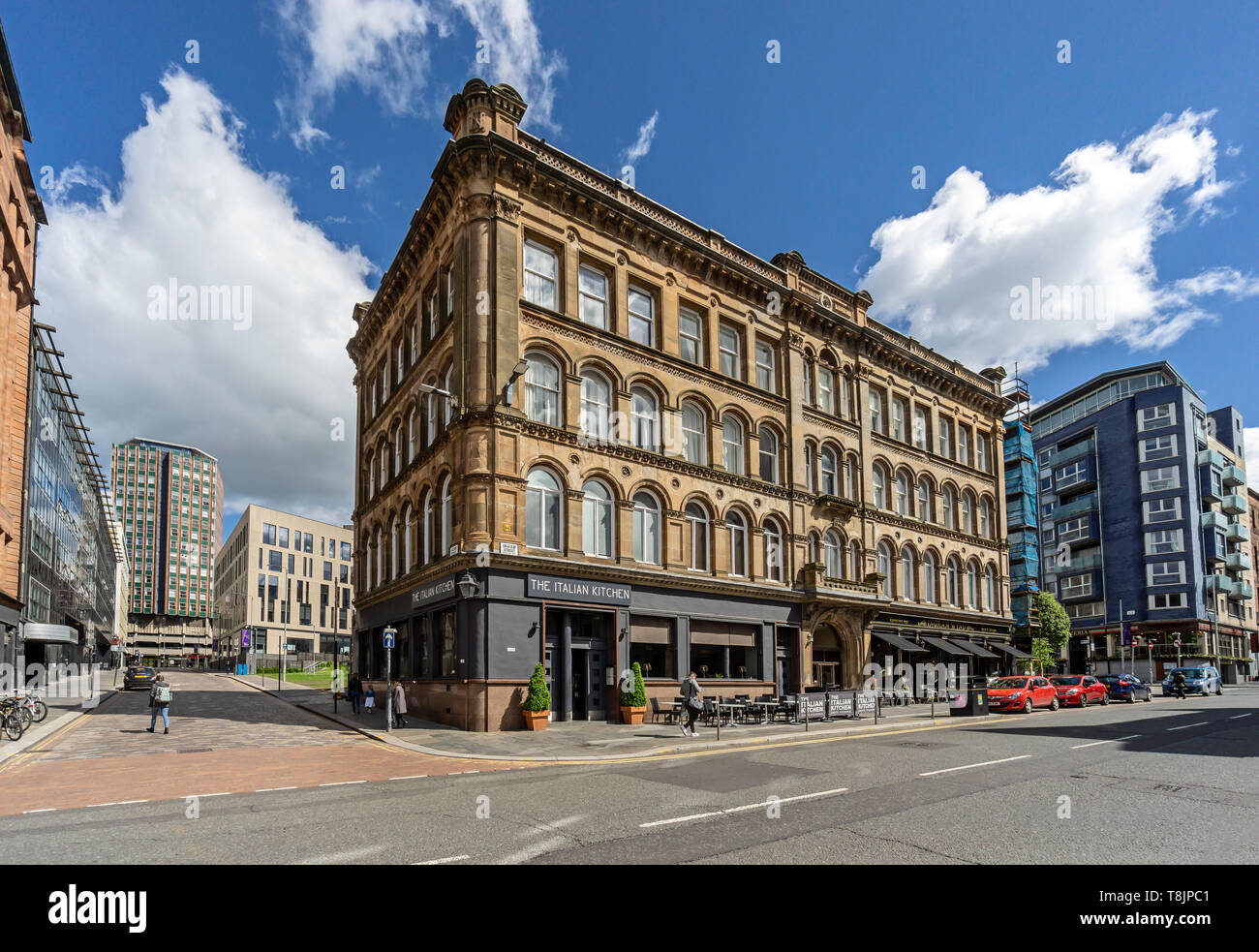 Die italienische Küche und Ingram Wynd viktorianischen Bar in Ingram Street Glasgow Schottland Großbritannien Stockfoto