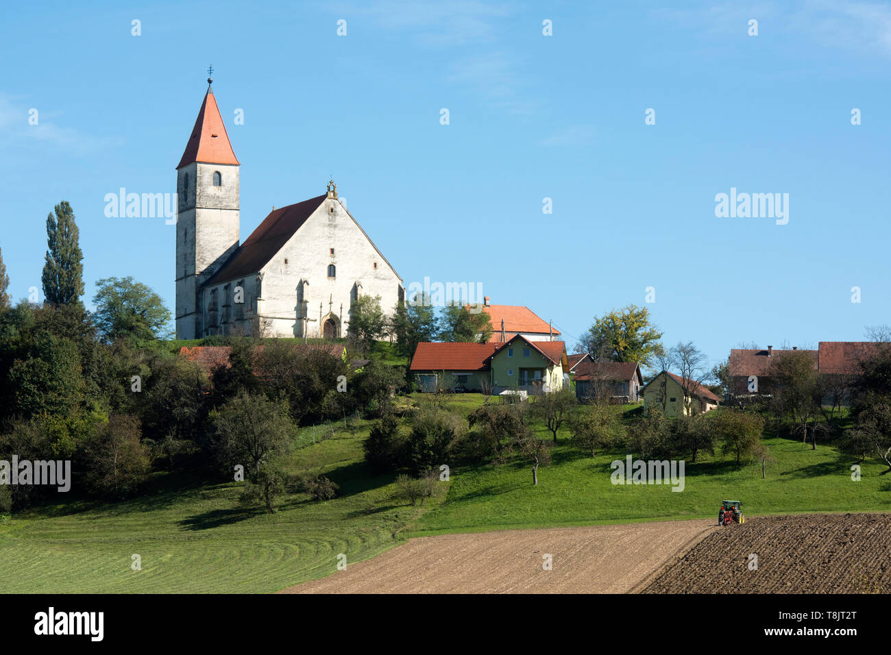 Slowenien, Benedikt, Kirche zu den Heiligen Drei Königen in Sveti Trije Kralji Stockfoto