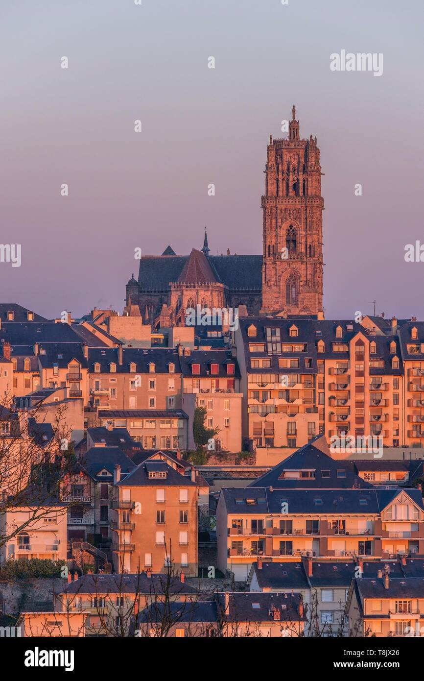Frankreich, Aveyron, Rodez, Notre Dame de Rodez Catedral, an den großen