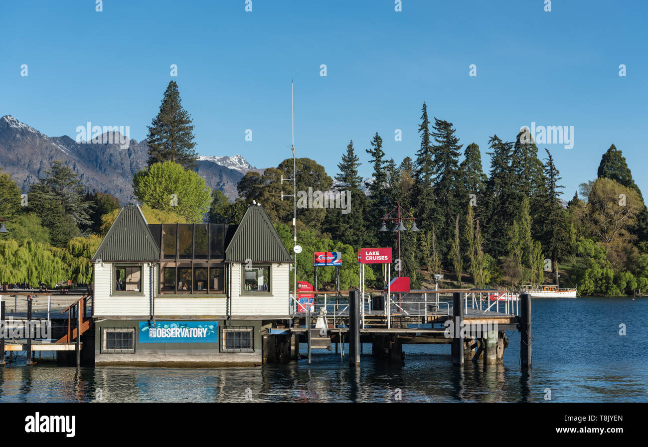 Schöne Landschaft von Queenstown in Neuseeland Stockfoto