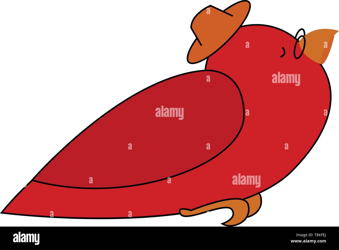 Ein Vogel eine warmblütigen Lebewesen mit Federn und Flügel, in der Regel in der Lage zu fliegen., Vector, Farbe, Zeichnung oder Abbildung. Stock Vektor