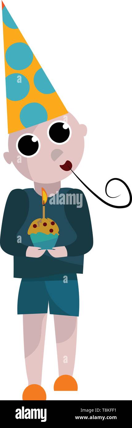 Geburtstag ist der Jahrestag der Tag, an dem eine Person geboren wurde, in der Regel als Anlass zum Feiern und das Geben von Geschenken, Schneiden von Kuchen behandelt Stock Vektor