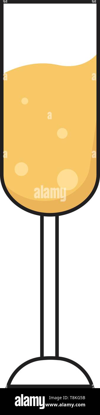 Es ist ein teures Sekt französischer Wein, oft trinken Sie etwas zu feiern., Vector, Farbe, Zeichnung oder Abbildung. Stock Vektor