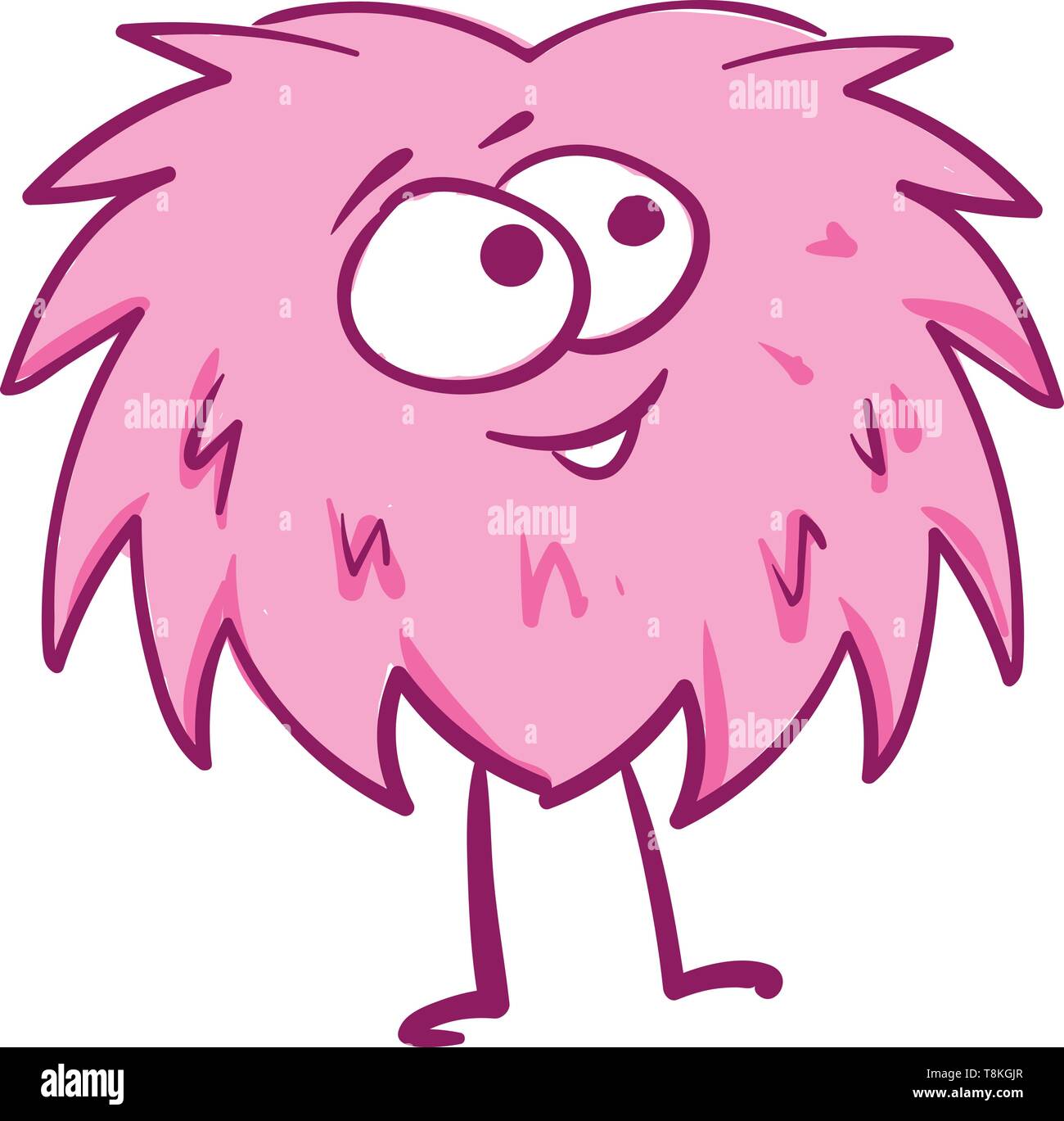 Monster ist groß Imaginären erschreckende Kreatur, die in der Regel in Fiktionen und Filme gefunden., Vector, Farbe, Zeichnung oder Abbildung. Stock Vektor