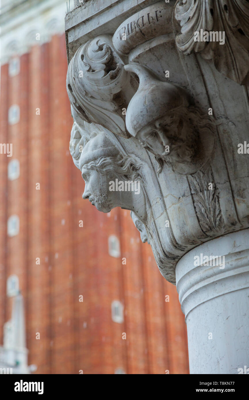 Palacio Ducal, Plaza de San Marcos, Venecia, Capital de la región del Véneto, Italia, Mar Adriático, Mar Mediterráneo Stockfoto