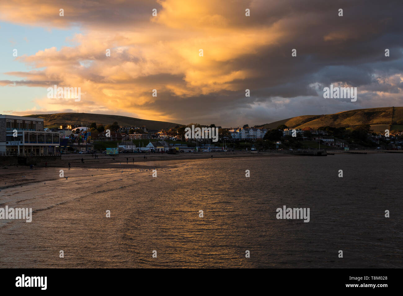 Wunderschöne Landschaft in Dorset in der Stadt Swanage Stockfoto