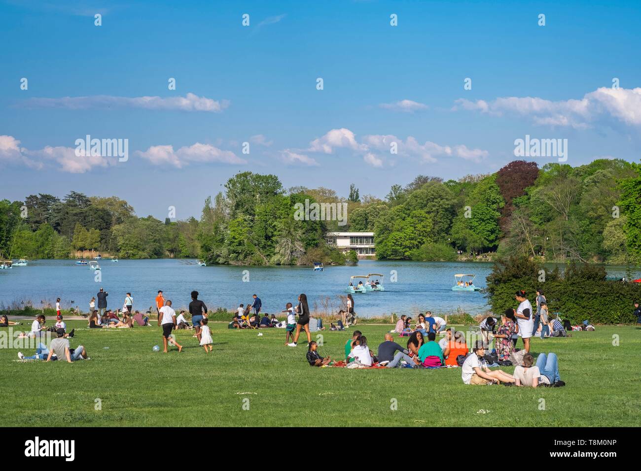 Frankreich, Rhone, Lyon, 6. Arrondissement, Parc de la Tête d'Or (Park des Goldenen Kopf) Stockfoto