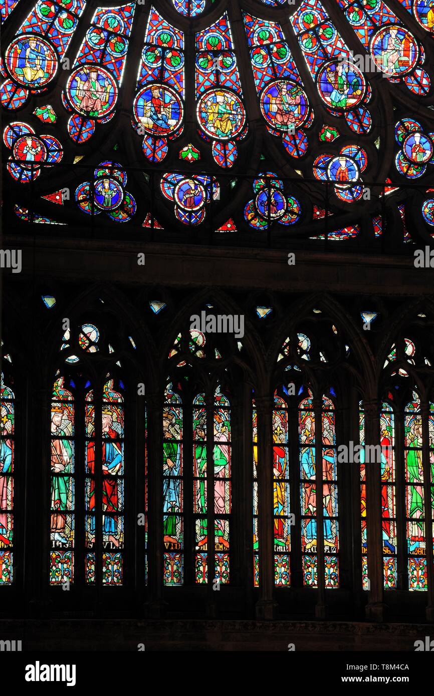 Frankreich, Paris, Bereich als Weltkulturerbe von der UNESCO, der Ile de la Cite, Kathedrale Notre-Dame aufgeführt Stockfoto