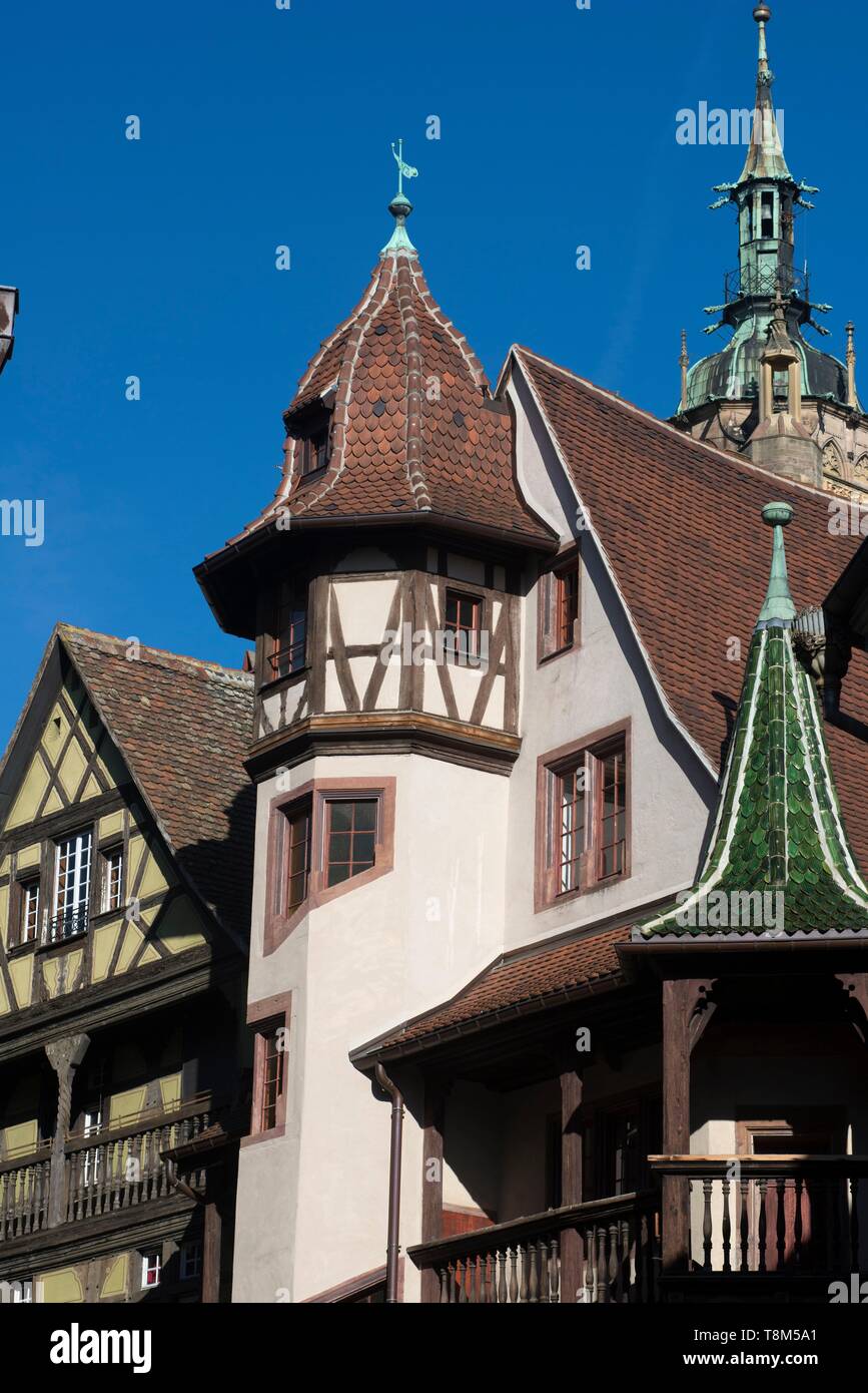Frankreich, Haut Rhin, elsässische Weinstraße, Colmar, Maison Pfister, 16. Jahrhundert Stockfoto