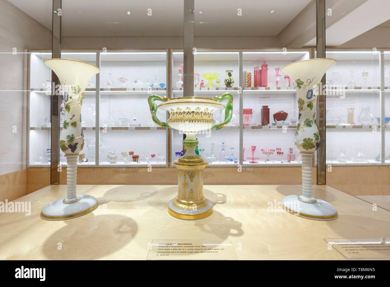 Paris France Luxury Baccarat Crystal Stockfotos Paris