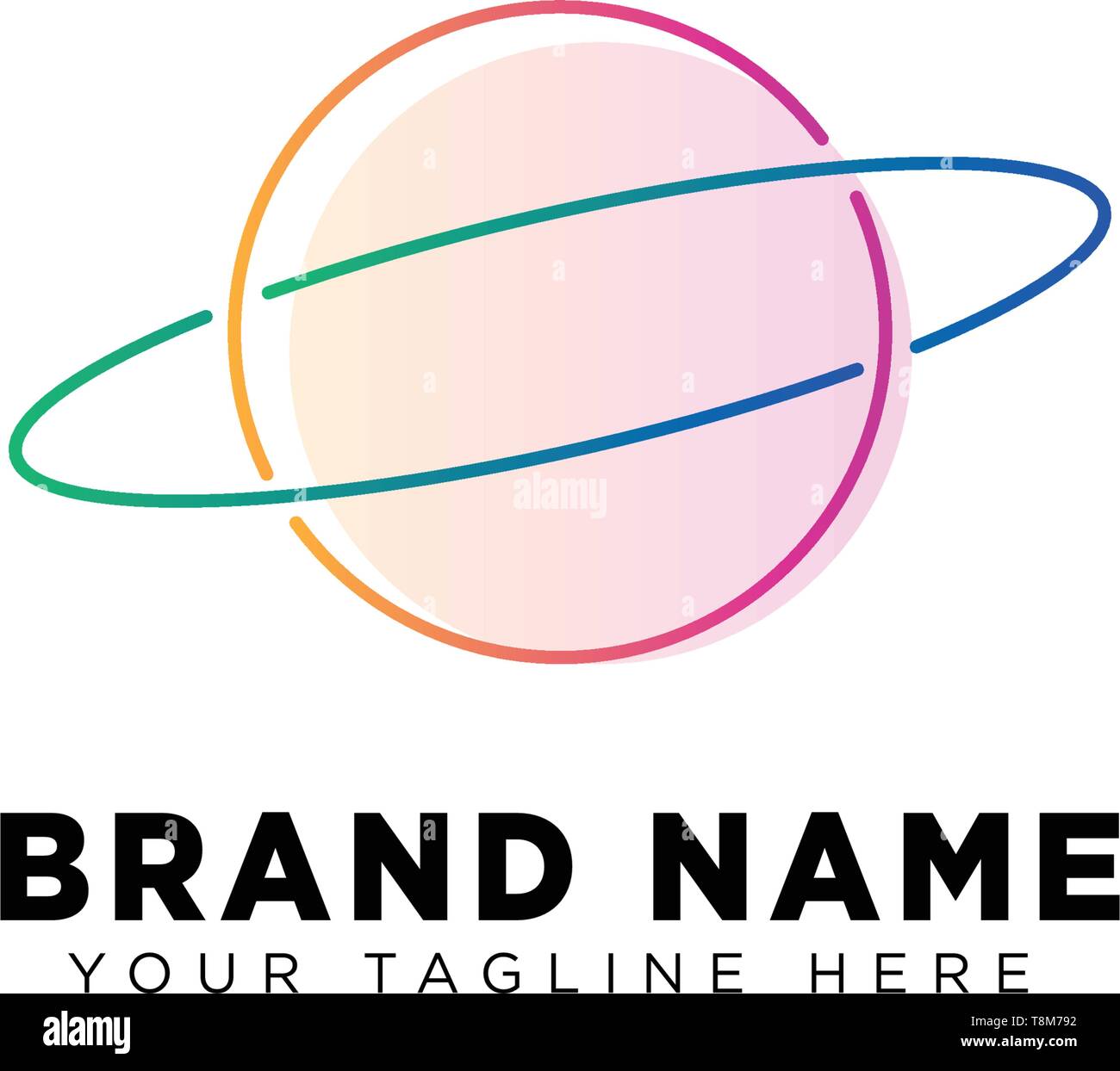 Galaxy planet logo Vorlage vektor design Illustration icon-Element Stock Vektor