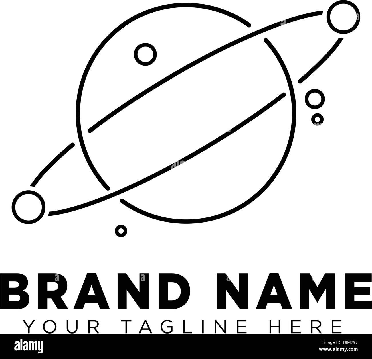 Galaxy planet logo Vorlage vektor design Illustration icon-Element Stock Vektor