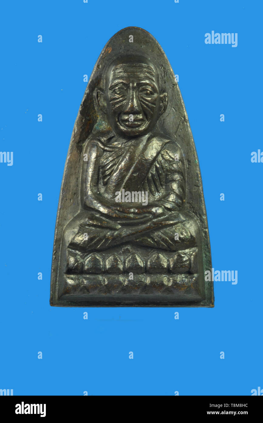 Somdet Chao Phra Kho-Luang Pu Thuật, Thai Amulett von Wat Chang Hai. Pattani Thailand. Stockfoto