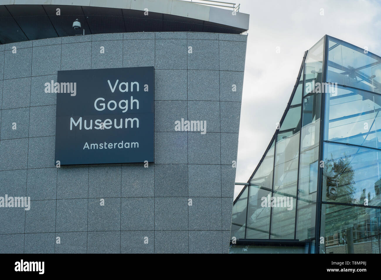 Amsterdam, Niederlande - 18. Oktober 2018: in der Nähe des Van Gogh Museum Amsterdam, Van Gogh's Kunstwerk eine populäre und bekannte niederländische Stockfoto