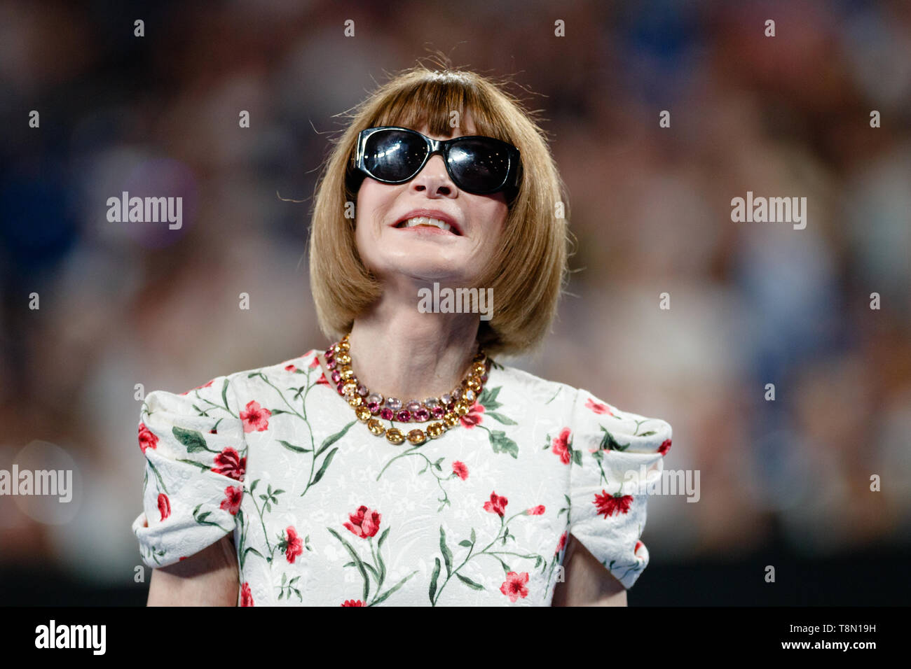 Anna Wintour spricht an der Australian Open 2019 inspirierende Serie auf dem Center Court an der Rod Laver Arena Stockfoto