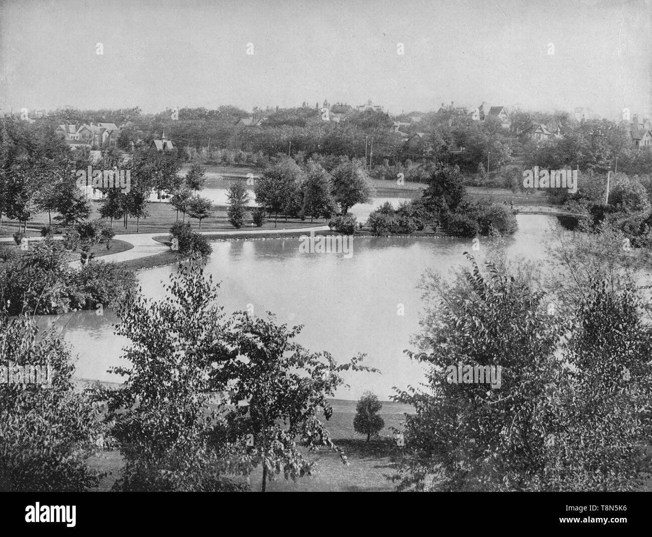 "Central Park, Minneapolis', c 1897. Schöpfer: Unbekannt. Stockfoto