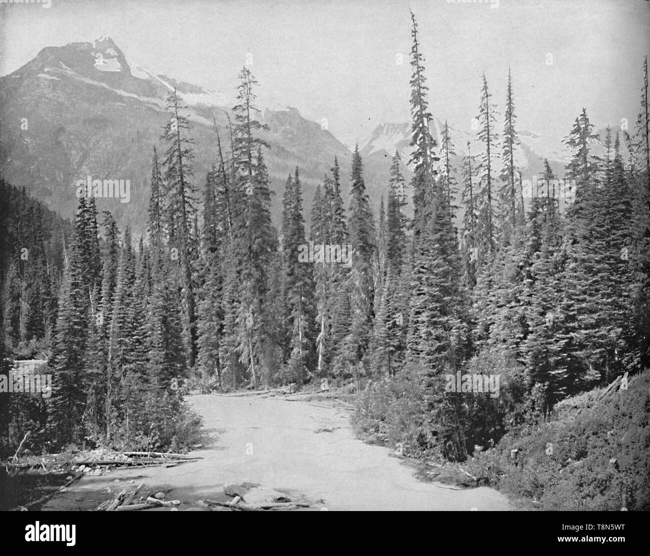 'Mounts Cheops und Einsiedler, Selkirk Bereich der Rockies', c 1897. Schöpfer: Unbekannt. Stockfoto