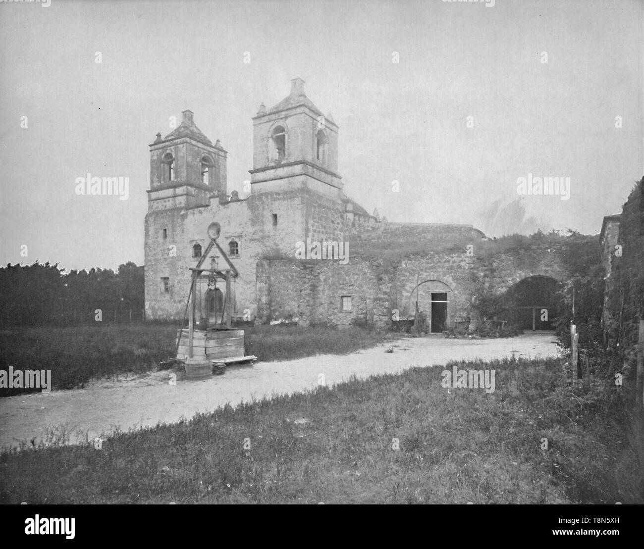 'Alte spanische Mission, San Antonio, Texas', c 1897. Schöpfer: Unbekannt. Stockfoto