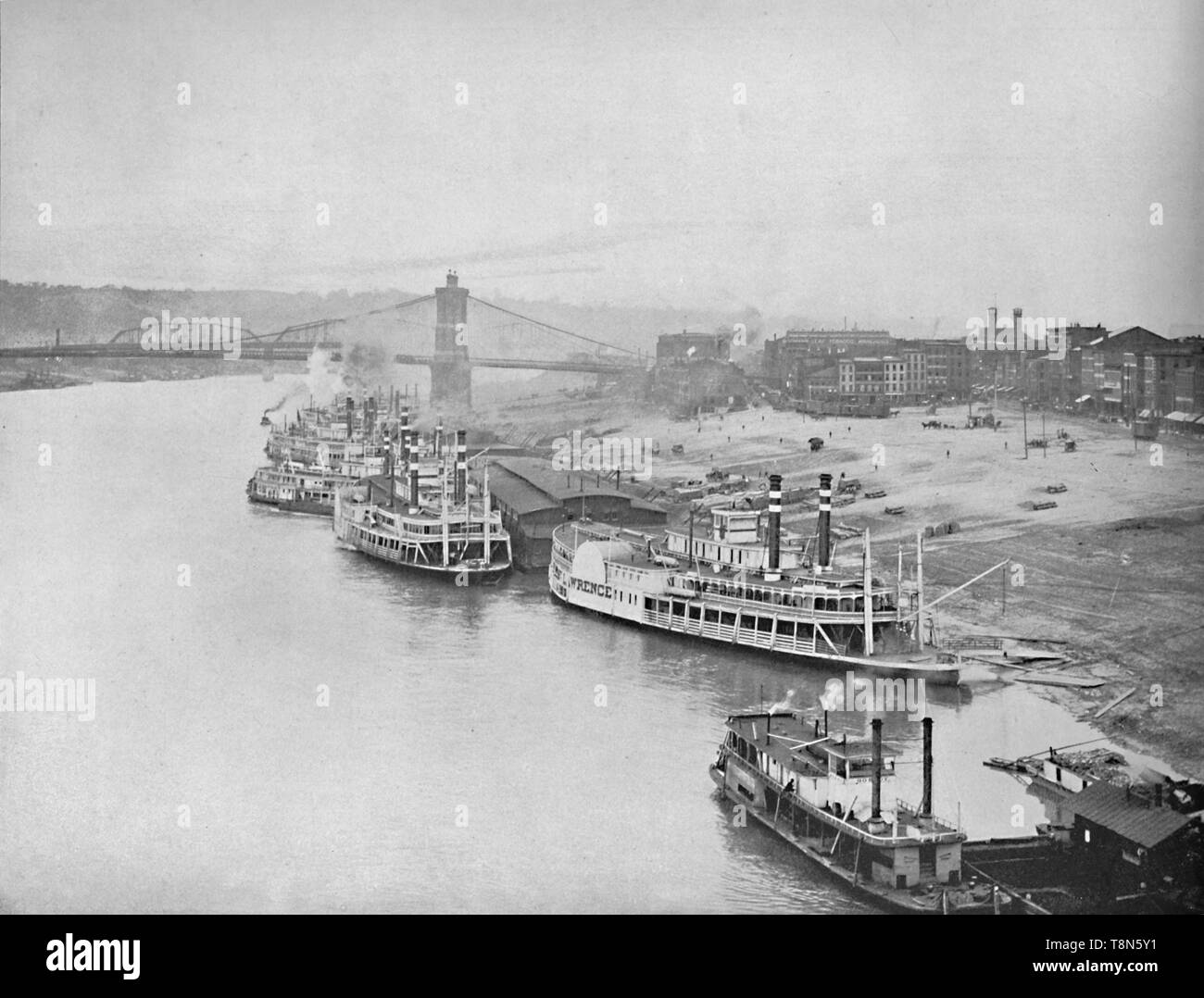 "Am Fluss, Cincinnati, Ohio', c 1897. Schöpfer: Unbekannt. Stockfoto