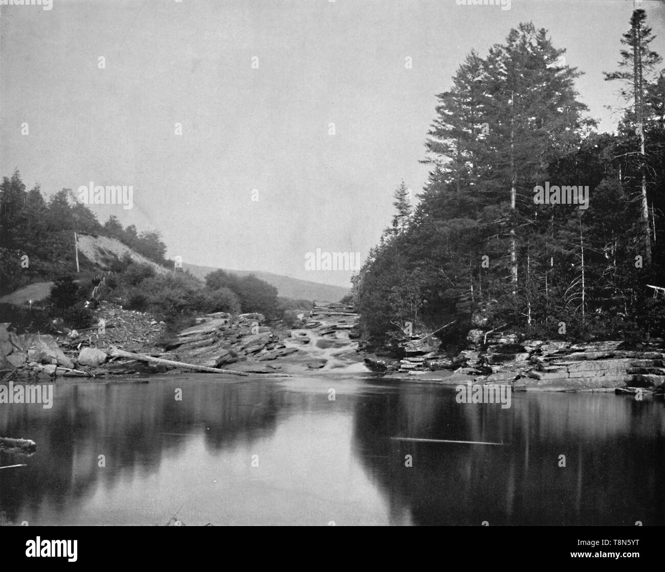 "Auf dem Fluss Ammonoosuc, White Mountains, New Hampshire', c 1897. Schöpfer: Unbekannt. Stockfoto