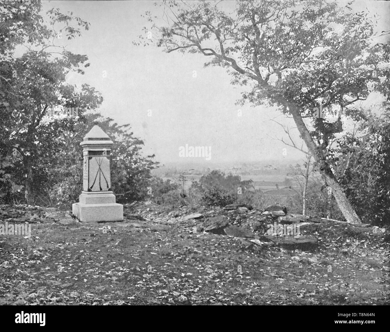 'Ansicht von culp's Hill, Gettysburg, Pennsylvania', c 1897. Schöpfer: Unbekannt. Stockfoto