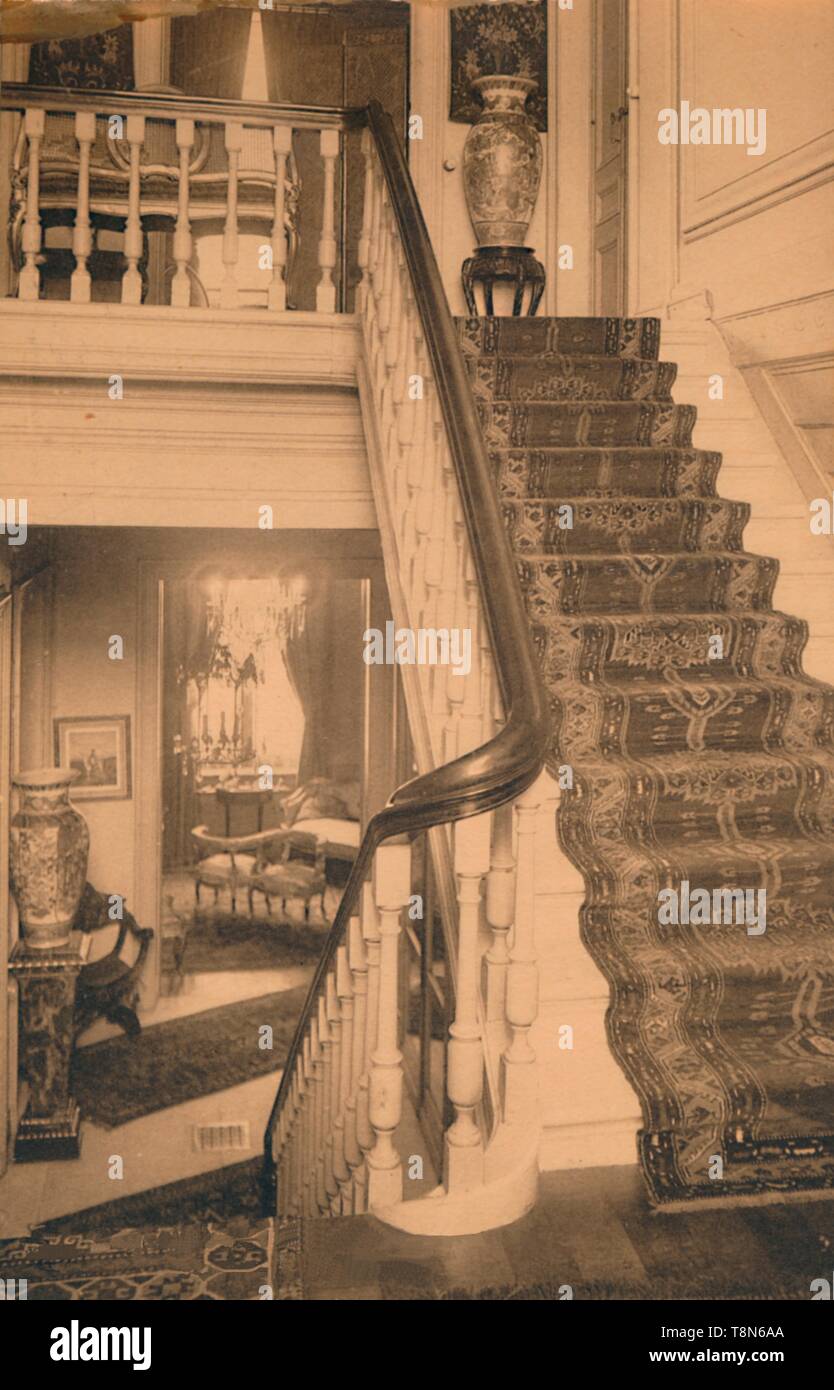 Treppe an der kubanischen Botschaft in Brüssel, Belgien, 1927. Schöpfer: Unbekannt. Stockfoto