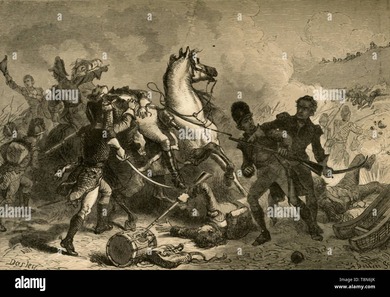 "Schlacht von New Orleans - Tod von General Pakenham', (1878). Schöpfer: Albert Bobbett. Stockfoto