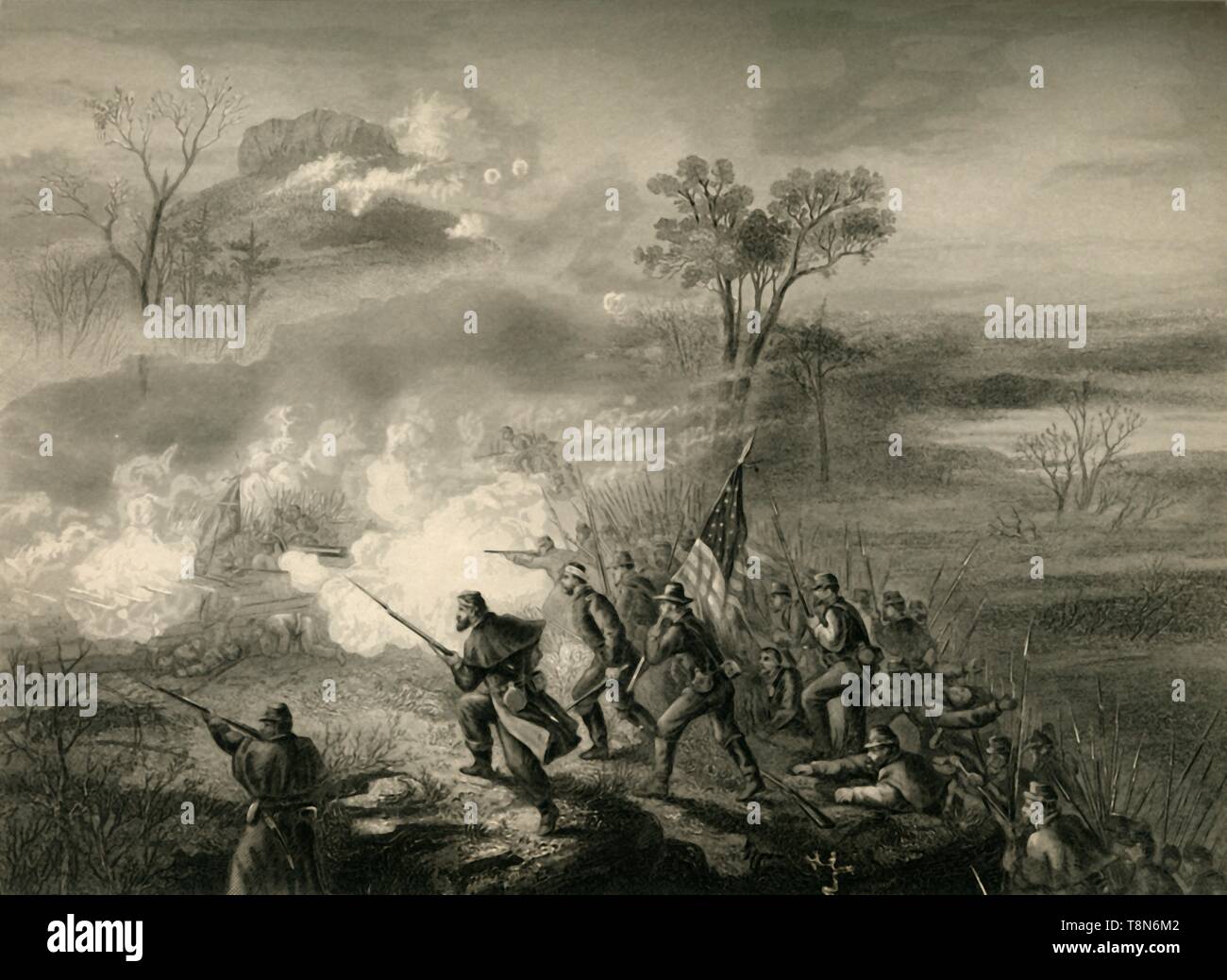 "Schlacht von Lookout Mountain', (1878). Schöpfer: Unbekannt. Stockfoto