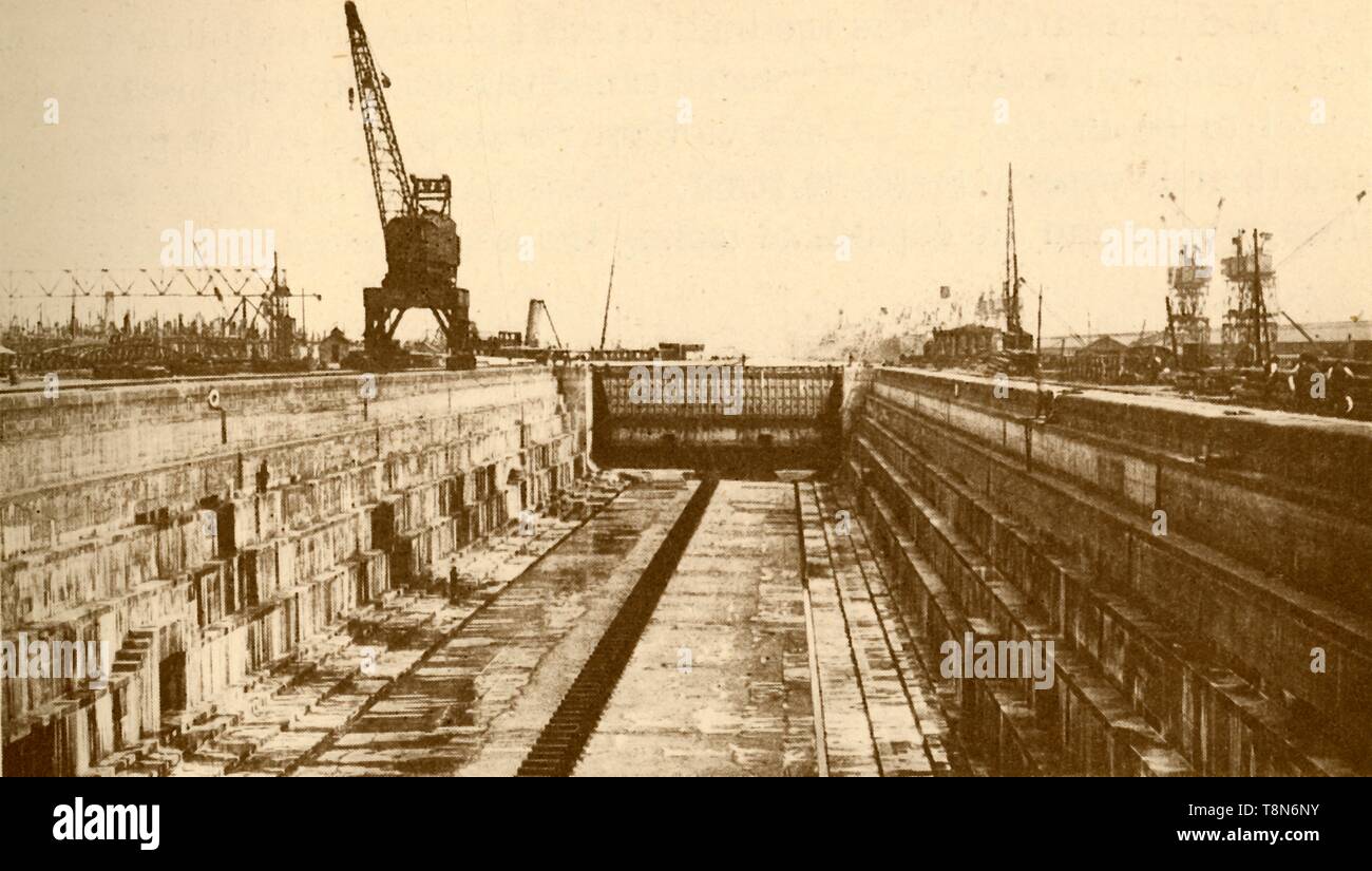"Albert Dock Verlängerung, Port of London', c 1930. Schöpfer: Alfieri. Stockfoto