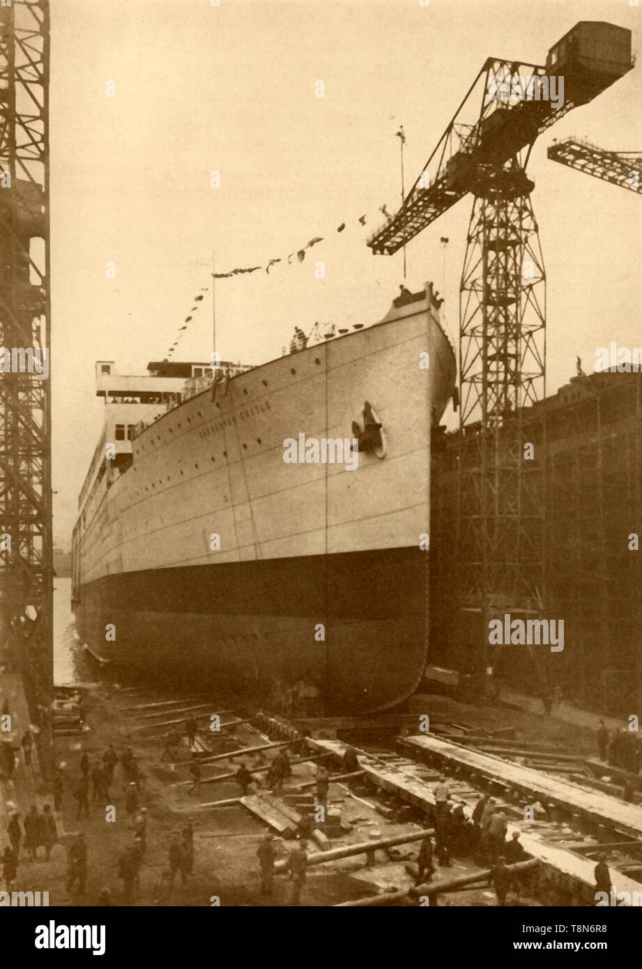 'Motor Liner' Carnarvon Castle', c 1930. Schöpfer: Harland und Wolff Ltd. Stockfoto