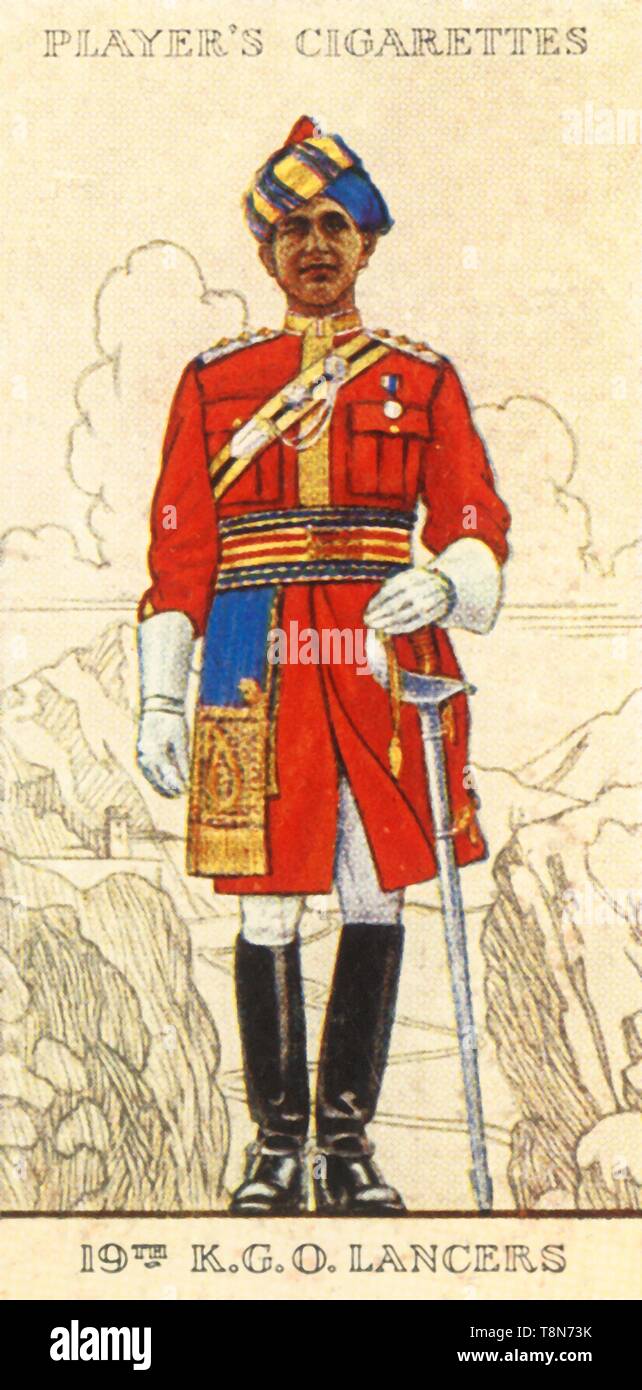 '19 K.G.O. Lancers', 1936. Schöpfer: Unbekannt. Stockfoto