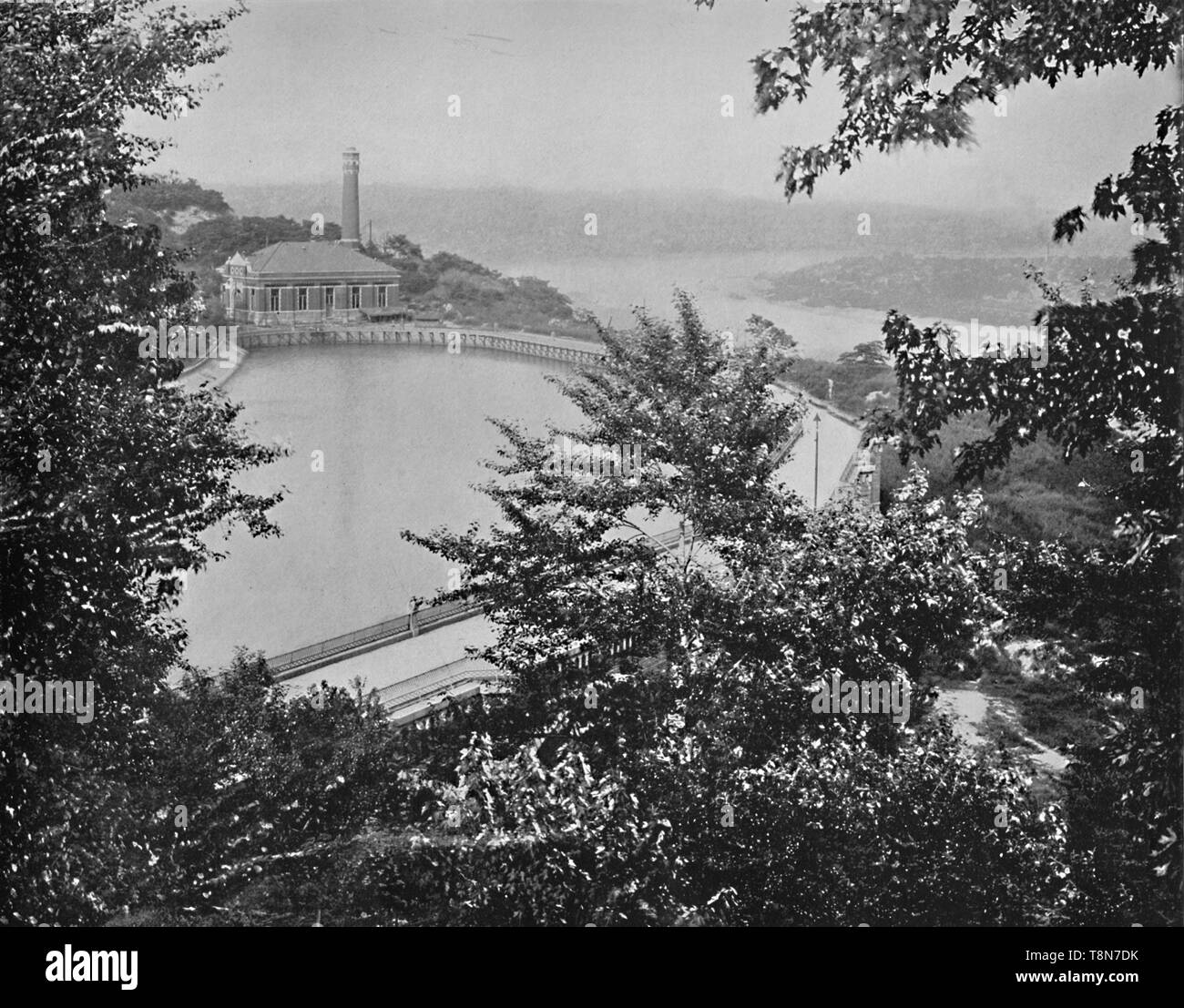 "Reservoir, Eden Park, Cincinnati, Ohio', c 1897. Schöpfer: Unbekannt. Stockfoto