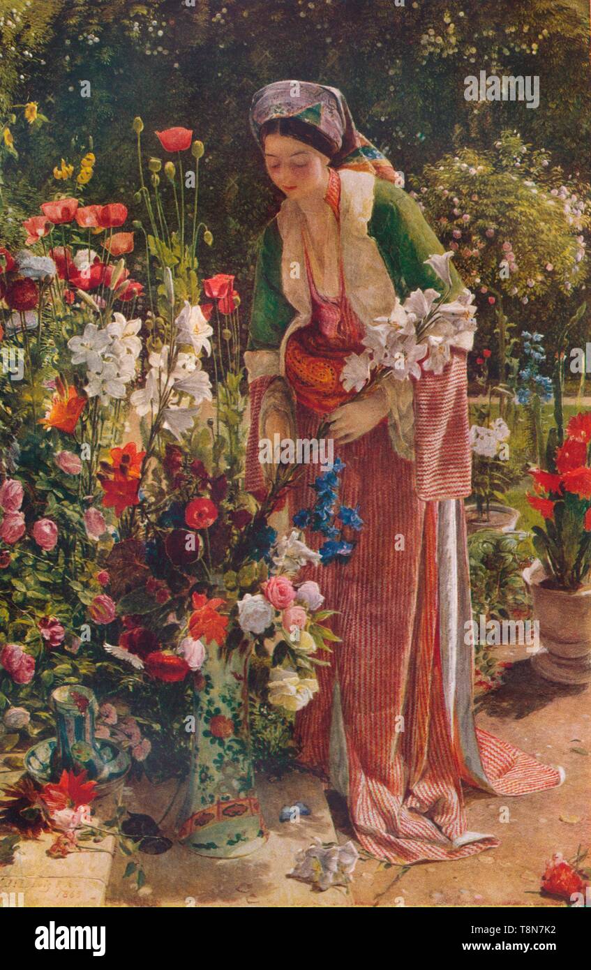"Im Garten des Bey', 1865, (1920). Schöpfer: John Frederick Lewis. Stockfoto
