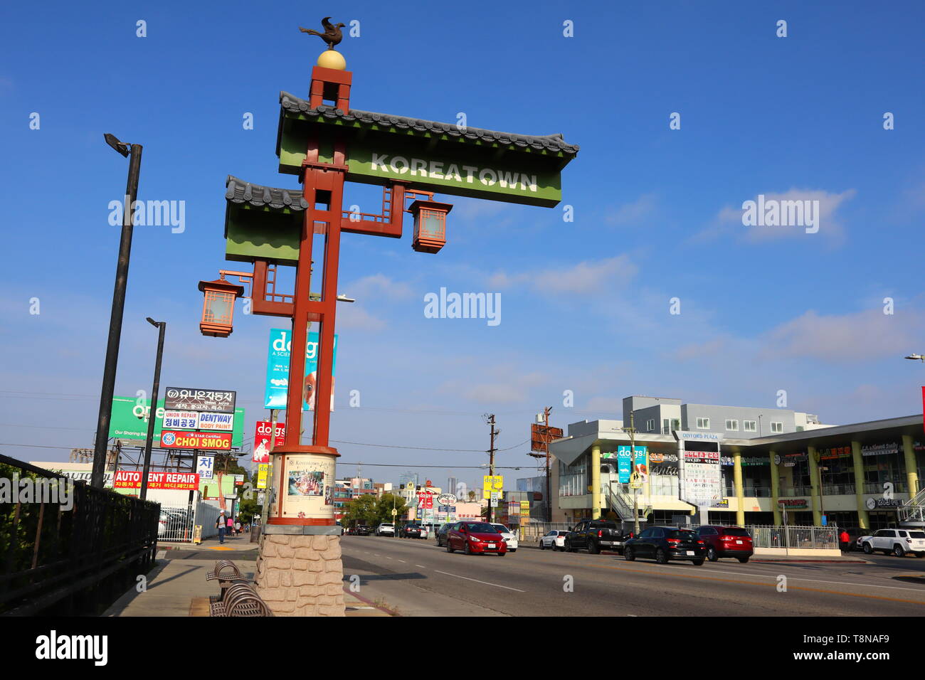 Ein Stadtteil von Los Angeles Downtown KOREATOWN Stockfoto